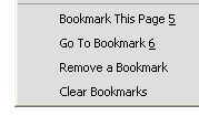 Bookmarks in PDF